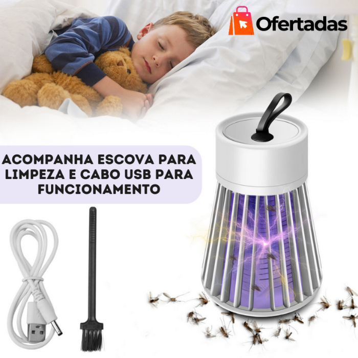 Lâmpada Mata Mosquitos Ultravioleta - Kill That OFERTUS™ - COMPRE 1 E GANHE OUTRO DE BRINDE!