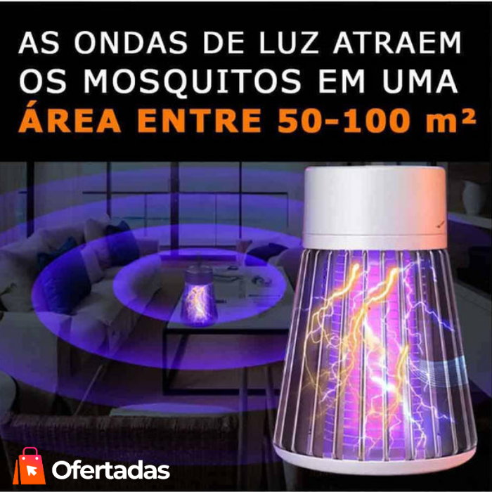 Lâmpada Mata Mosquitos Ultravioleta - Kill That OFERTUS™ - COMPRE 1 E GANHE OUTRO DE BRINDE!
